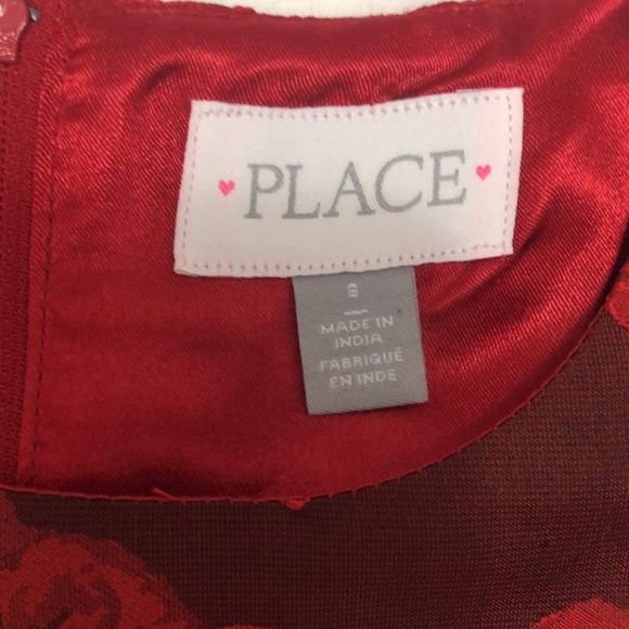 Children’s Place a Formal Red Dress w/ belt - Picture 2 of 3